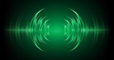 Sound waves oscillating dark light vector