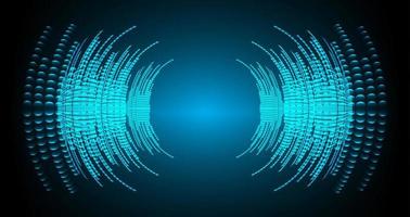 ondas de sonido oscilando luz oscura vector