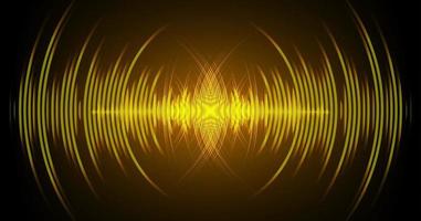 Sound waves oscillating dark light vector