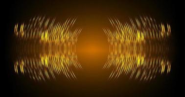 Sound waves oscillating dark light vector