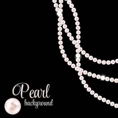 Beauty Pearl Background Vector Illustration