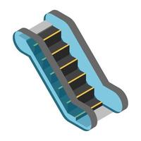 conceptos de escalera mecánica vector