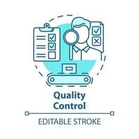 Quality control concept icon vector