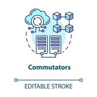 Commutators concept icon vector