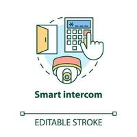 Smart intercom concept icon vector
