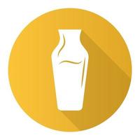 Wime service yellow flat design long shadow glyph icon vector