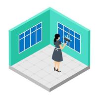 Window Cleaning Concepts vector