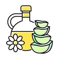 Natural oil color icon vector