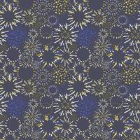 Vector seamless pattern with fireworks in variety of bright colors can be used for wallpaper, textile print, pattern fills, web, texture, wrapping paper, design presentation