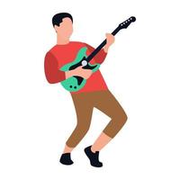 conceptos de guitarrista de moda vector