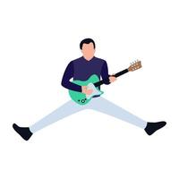 Male Guitarist Concepts vector