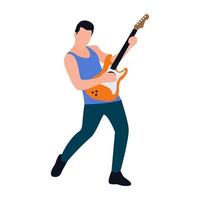 conceptos de guitarrista vector