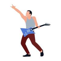 Man Playing Guitar vector