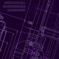 Blueprint, Sketch. Vector engineering illustration