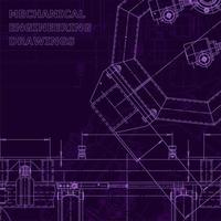 Blueprint, Sketch. Vector engineering illustration