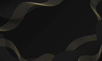 Abstract Black Luxury Wave Background vector