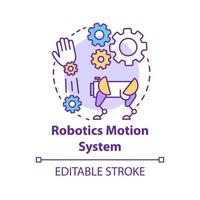 Robotics motion system concept icon vector