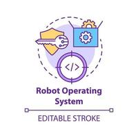 Robot operating system concept icon vector