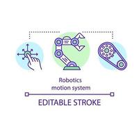 Robotics motion system concept icon vector