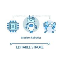 Modern robotics concept icon vector