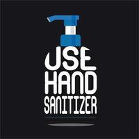 use hand sanitizer typographical slogans and vector design sanitizer