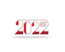 Happy New Year 2022 Text Typography Design Patter, Vector illustration.