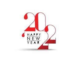 Happy New Year 2022 Text Typography Design Patter, Vector illustration.