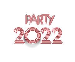 Happy New Year 2022 Text Typography Design Patter, Vector illustration.