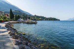 Lake Garda and the historic center of Malcesine. photo