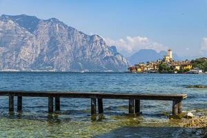 Lake Garda and the historic center of Malcesine. photo