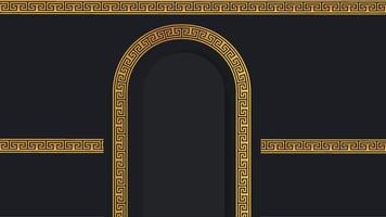 fondo como la entrada a la kaaba vector