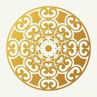 luxury ornament pattern circle design vector