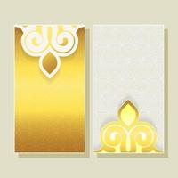 Luxury Banner ornament pattern design background vector