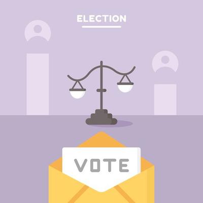 Election Poster Banner Background Vector Illustration