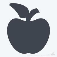 Icon Apple - Glyph Style vector