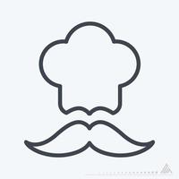 Icon Chef - Line Style vector