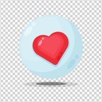 Like sign button on blank background vector