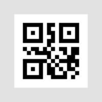 icono de código qr de muestra. vector