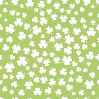 Clover leaf flat design green backdrop background pattern vector illustration