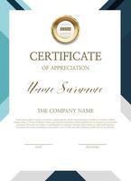 certificado de fondo simple vector