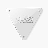 marco de vidrio transparente vector