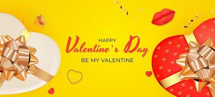 Valentine s Day Background Design. Template for advertising, web, social media and fashion ads. Poster, flyer, greeting card, header for website Vector Illustration EPS10