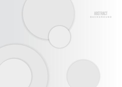 Abstract gray white background with 3d circle shape, modern futuristic design geometry. vector illustration eps 10