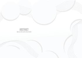 White and gray background with waving circles and lines, for a very cool background and wallpaper vector