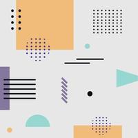 Abstract background with different geometric shapes - illustration vector