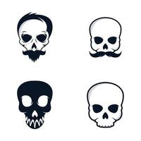 Skull logo images illustration vector