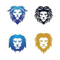 Lion head logo images illustration vector