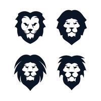 Lion head logo images illustration vector