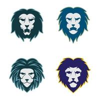 Ilustración de imágenes de logo de cabeza de león vector