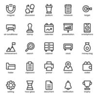 Business icon pack for your website design, logo, app, UI. Business icon outline design. Vector graphics illustration and editable stroke.